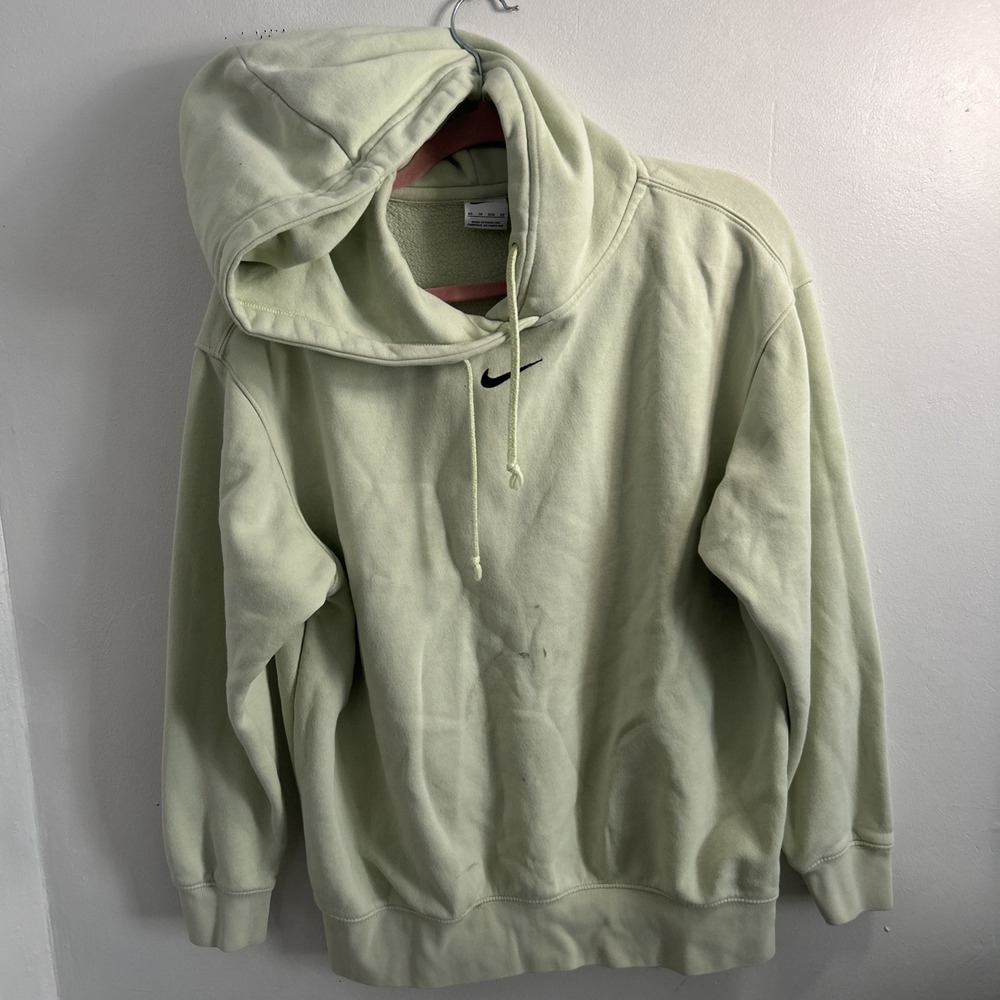 Vintage Y2K Nike Center Swoosh Hoodie Pistachio Sage Green Tea Jade - XSmall